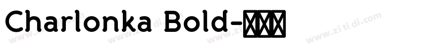 Charlonka Bold字体转换